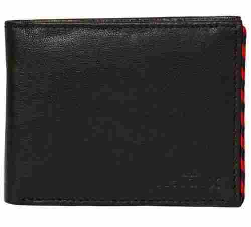 Very Spacious, Light Weight And Black Mens Foldable Type Leather Wallet