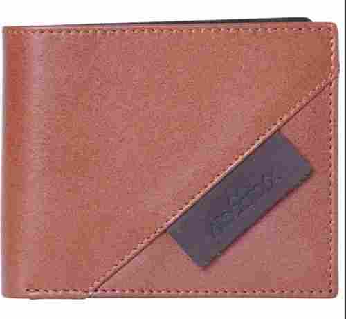 Very Spacious, Light Weight Tan Plain Mens Foldable Type Leather Wallet