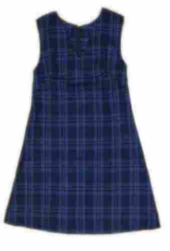 Customized Sleelvess School Girls Uniform Cotton Skirt