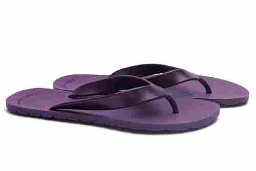 Lightweight Easy To Clean Water Proof Easy To Wear Purple Mens Rubber Flip Flop