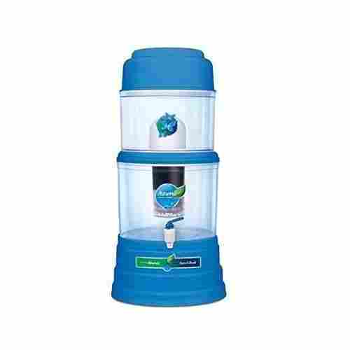 White And Blue Colour Gravity Based Double Aqua Guard Water Filter