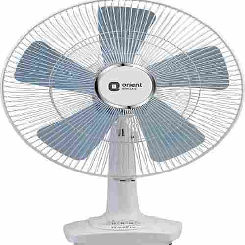 5 Blade Electric Wind Pro Desk Plastic Table Fan With Button Controller