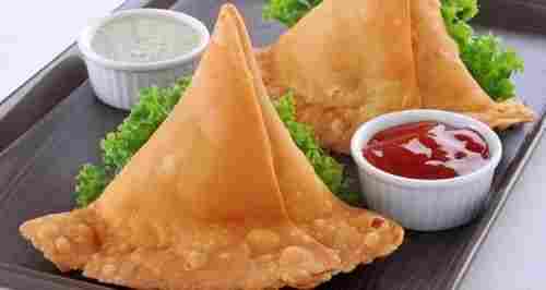 Delicious Spicy Taste and Mouth Watering Vegetable Samosa Served As A Snacks