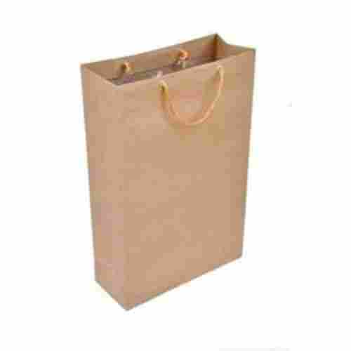 100% Nature Friendly Customized Plain Brown Paper Shopping Carry Bag