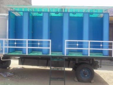 Green Five Compartments Frp Bio Mobile Toilet Van (Tank Capacity 1000-1600 Ltr)