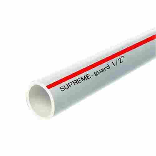 Leak Proof And Round Sleek Design Supreme Guard Half Inch Upvc Pipe With Perfect Finish