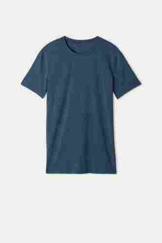Anti Wrinkle Eco Friendly Half Sleeve Round Neck Plain Mens Cotton T Shirts 
