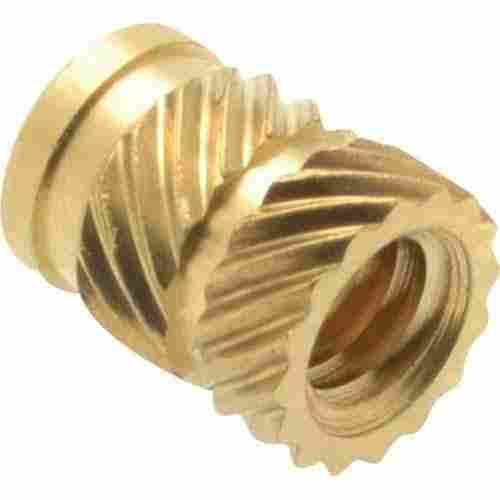 Brass Inserts For Brass Fittings With Round Shape And Size 0.4 Inch, Golden Finish