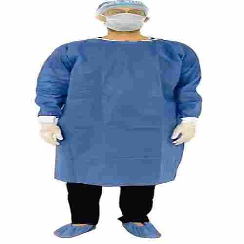  Non Woven Medical Blue Full Sleeve Disposable Surgical Gown, Gsm-40