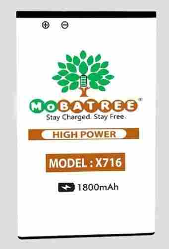 Mobatree 1800 Mah Battery For Lava Iris 716 Mobile Phone With Long Life And High Back Up