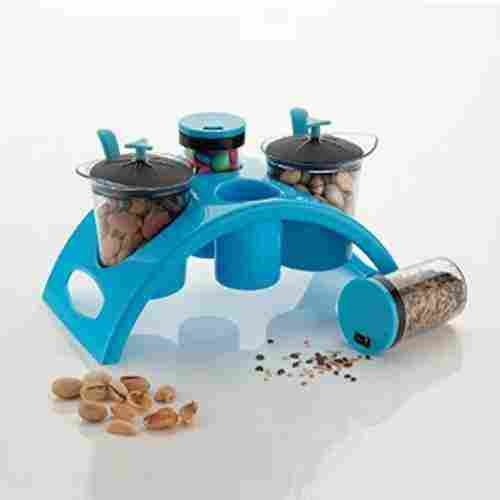 Free Standing Blue Colour Spice And Pickle Set Rack For Kitchen Use, 250gm