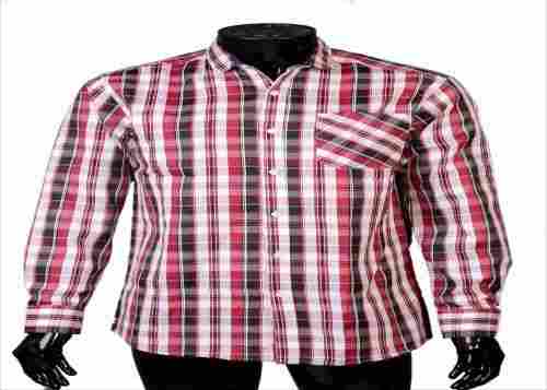 Mens Soft Cotton Checkered Full Sleeves Casual Wear Shirts