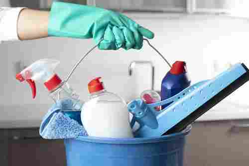 Cleaning Chemical Box Contain With All Types Of Cleaning Chemical