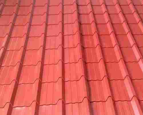 Flat Plain Tile Profile Roofing Sheets With Anti Rust Properties 5 To 6 Length