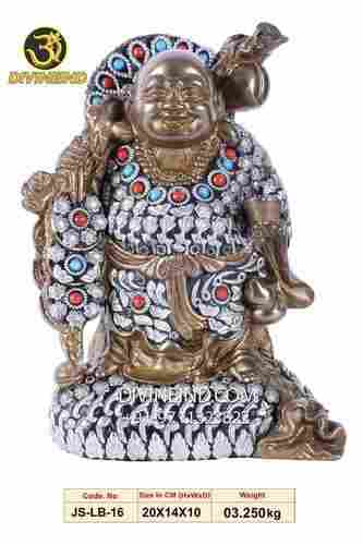 Handmade JS-LB-16 Divineind Brass Laughing Buddha Statue