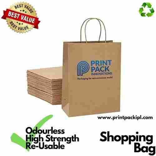 100% Printed Kraft Paper Bag(Eco Friendly And Recyclable)