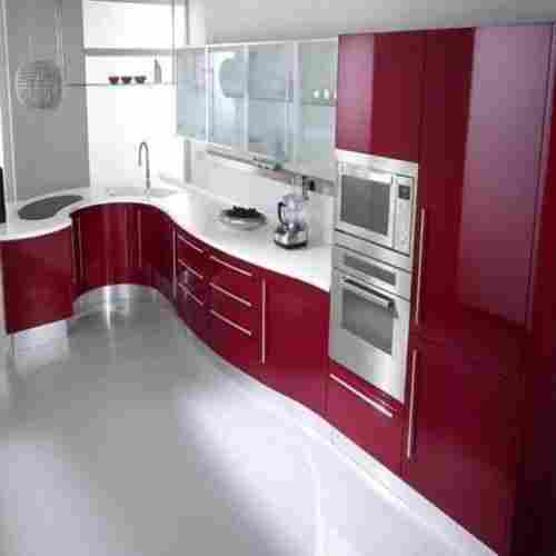 Easy To Clean Eco Friendly Scratch Resistant Attractive Look Acrylic Modern Modular Kitchen