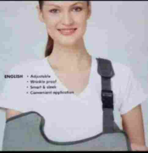 Gray Adjustable Arm Sling Pouch For Shoulder Support (Available In Small, Medium And Large Sizes)