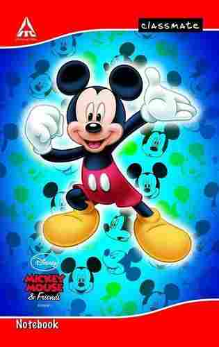 Micky Mouse Printed Classmate Ruled Single Line A4 Notebook (272x167mm)