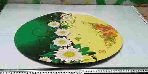 Flower Printed Dinner Plates With High Grade Material And Clean For Serving Food