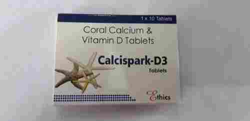 Coral calcium and Vitamin D (Calcispark-D3) 1x10 Tablets