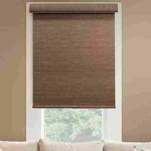 Window Brown Color Roller Horizontal Blind For Home, Office, Opening Style Roll Up