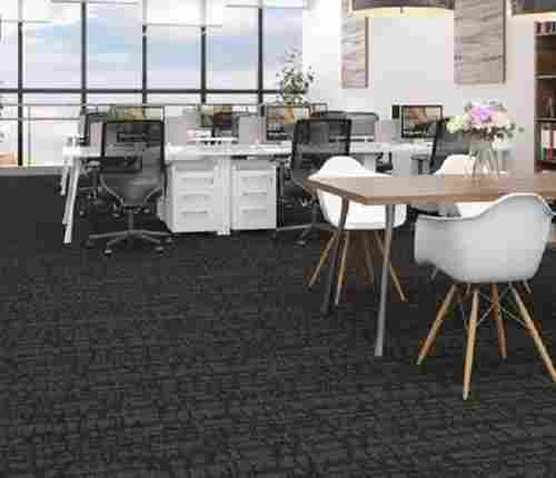 Pewter Color Welspun Carpet Tiles For Commercial Flooring, Tile Thickness 5-6 mm