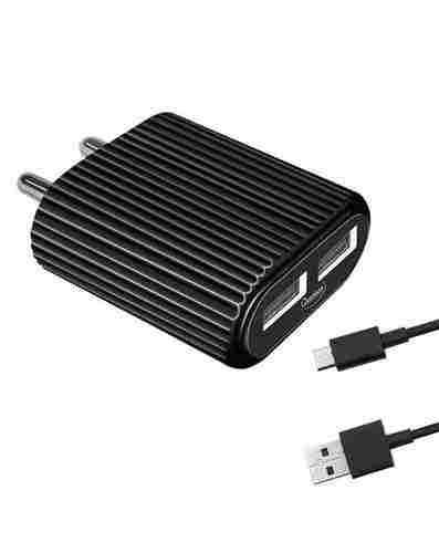 12 W 2.4 A Multiport Mobile Charger With Detachable Cable for All Brand