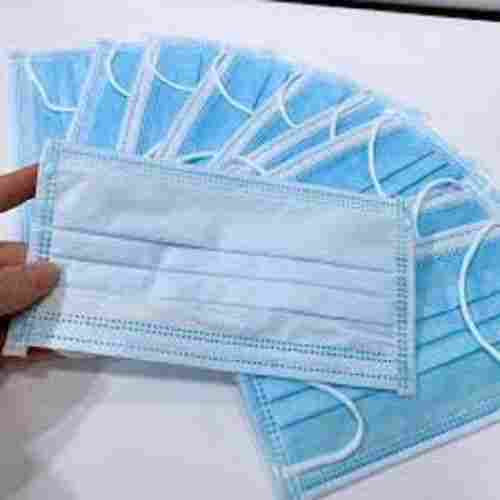 Blue Colour 3 Ply 4 Layers Disposable Face Mask With Nose Rib