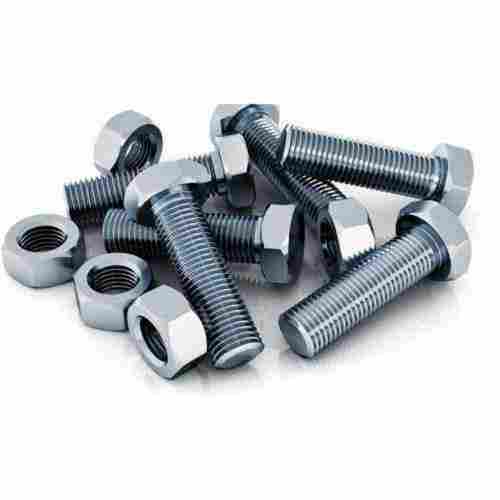 Hexagonal Head Threaded Mild Steel Nut And Bolts For Industrial Use