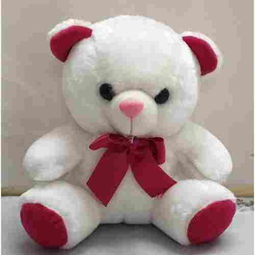 Highly Durable and Ultra Soft White And Red Color Teddy Bear Soft Toy