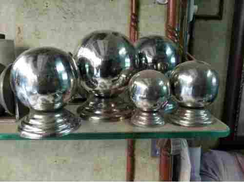 Round Shape Silver Colour Stainless Steel Railing Ball With Perfect Strength