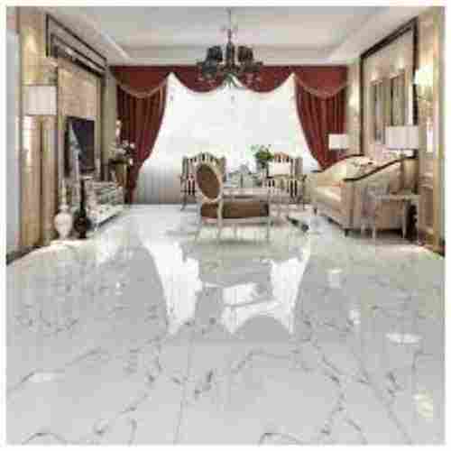 Anti Bacterial And Heat Resistant White Colour Polished Ceramic Floor Tiles 