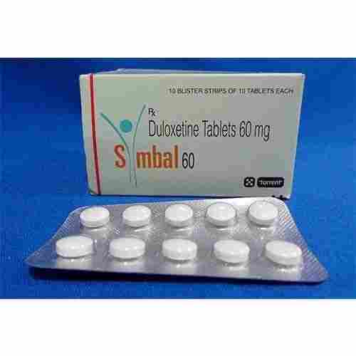 Duloxetine Tablets S Mbal Color White In Piece, 60 Mg, Packaging Box