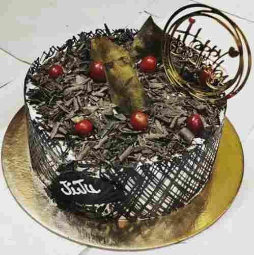 Rich Aroma Mouthwatering Taste Black Forest Chocolate Birthday Cake (1 Kg)