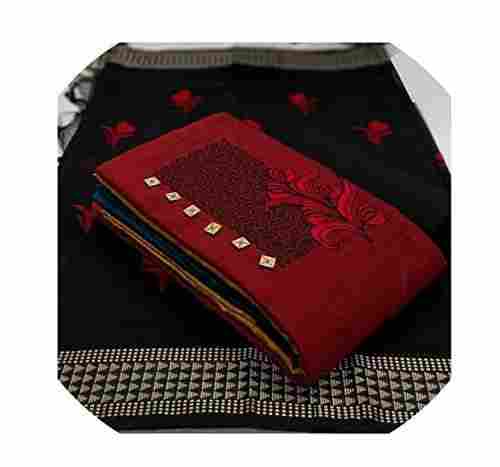 Multi Color Cotton Silk Unstitched Salwar Suit Dress Material For Women