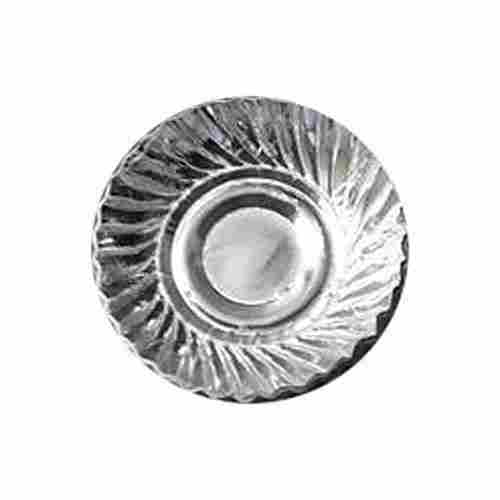 Circular Plain 6 Inch Silver Coated Disposable Paper Plate