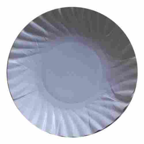 White Birthday Disposable Round White Paper Plate For Snacks