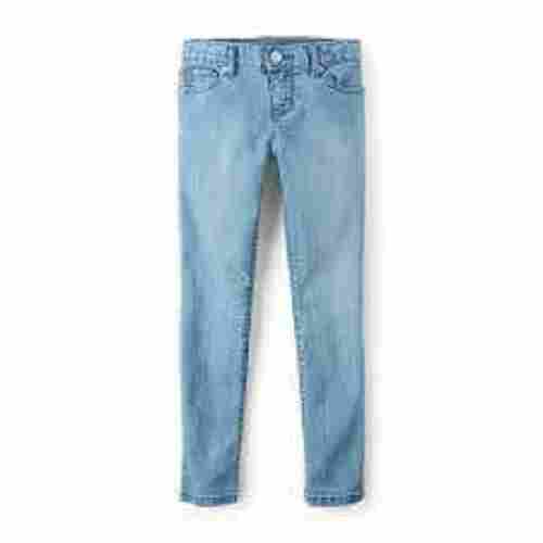 Regular Fit And Comfortable Plain Dyed Blue Denim Boys Jeans for Regular and Casual Wear