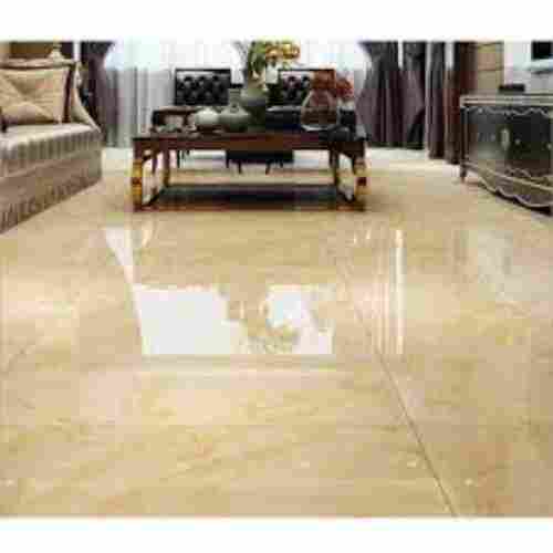 Yellow Colour Square Shape Glossy Ceramic Floor Tiles, Thickness 8-10 Mm