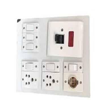 2 Sockets And 6 Switches One Bulb Holder Socket Surge Protector White Electric Switch Board Dimension(L*W*H): 11.3 (L) X 7.0 (W) X 4.6 (H) Cm  Centimeter (Cm)