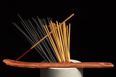12 Inch Brown Raw Charcoal And Bamboo Incense Sticks