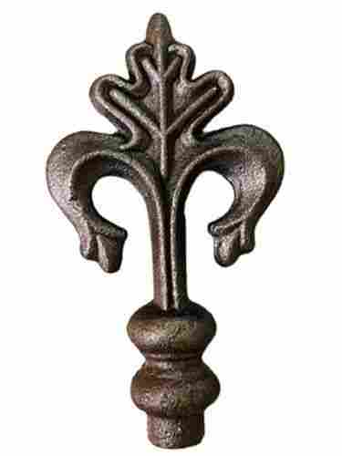 Wrought Iron Forged Railing Heads With 122 mm Length And Diameter 15 mm, Width 70 mm