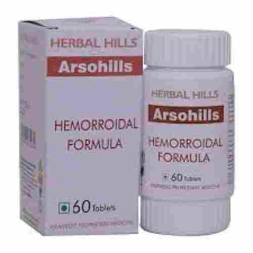  Arsohills Herbal Hills Tablets, Hemorroidal Formula, 60 Tablets, Packaging Box