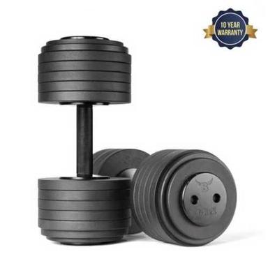 Black Colour Straight Handle Type Adjustable Gym Dumbbell For Exercise  Application: Gain Strength