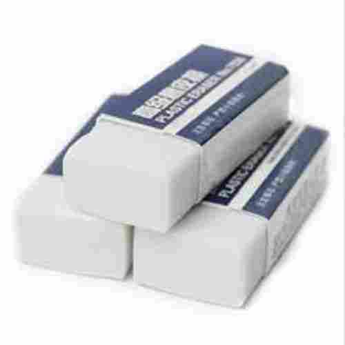 Rectangular Shape And Non Dust White Color School Stationery Eraser
