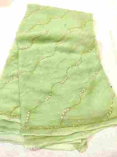 Appealing Look Party Wear Light Green Georgette Bollywood Stone Work Sarees