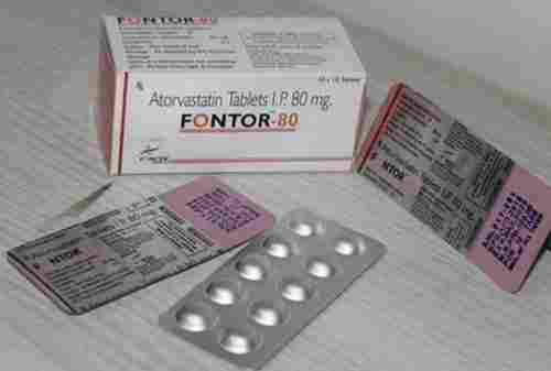 Atorvastatin Tablet 80 mg, 10x10 Tablets
