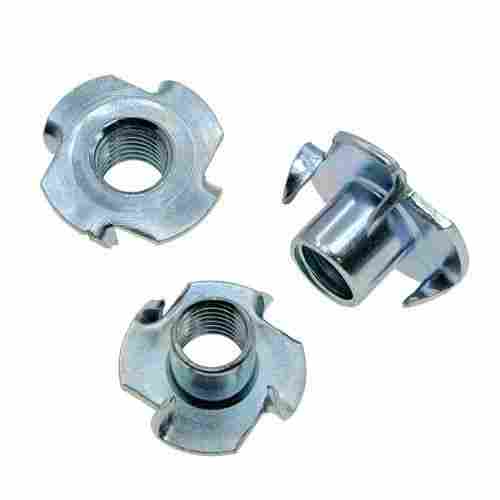 Four Prong T Nut For Hardware Fittings With T Shape And Mild Steel Materials