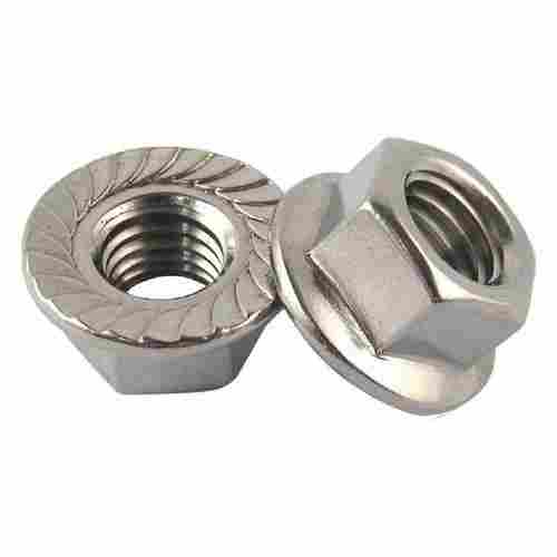 Mild Steel Flange Nuts With Size 25 mm And Hot Rolled, Polished Finish